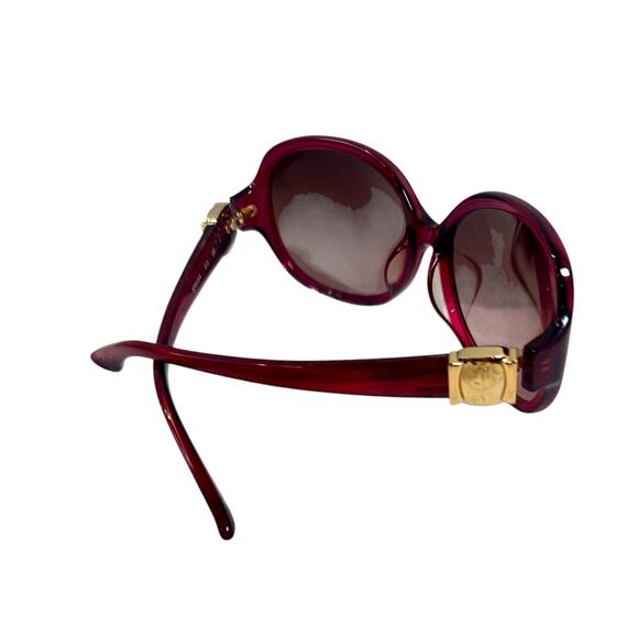 Salvatore Ferragamo SF654SA 613 Burgundy Oversized Sunglasses New w/ Case